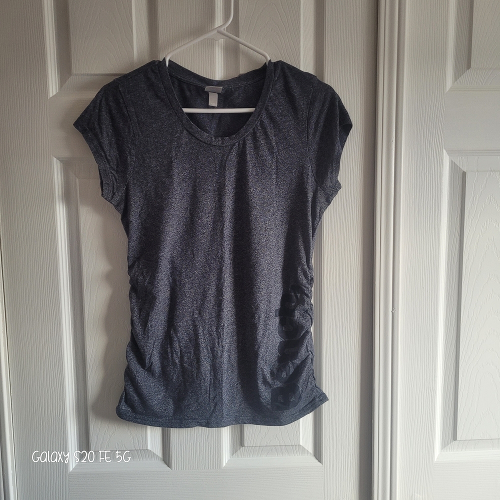 Bench Women's Charcoal Short Sleeve Top